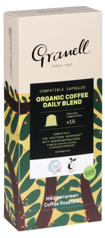 

Кофе Granell Organic Espresso молотый в капсулах 5 г х 10 шт
