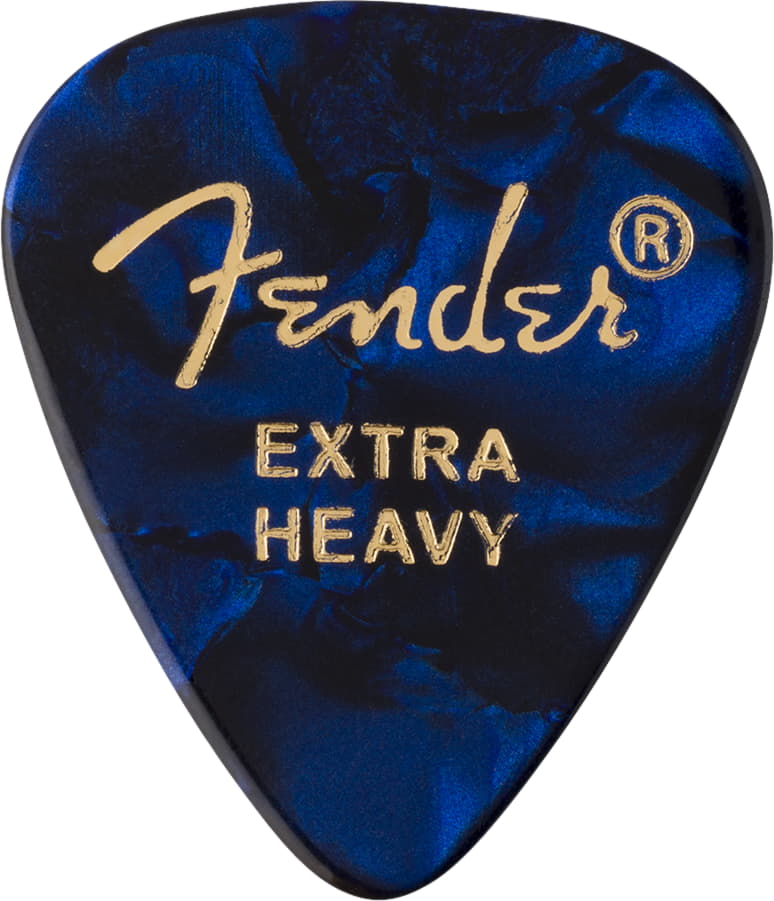 фото Набор медиаторов fender 351 shape premium picks extra heavy blue moto (12)