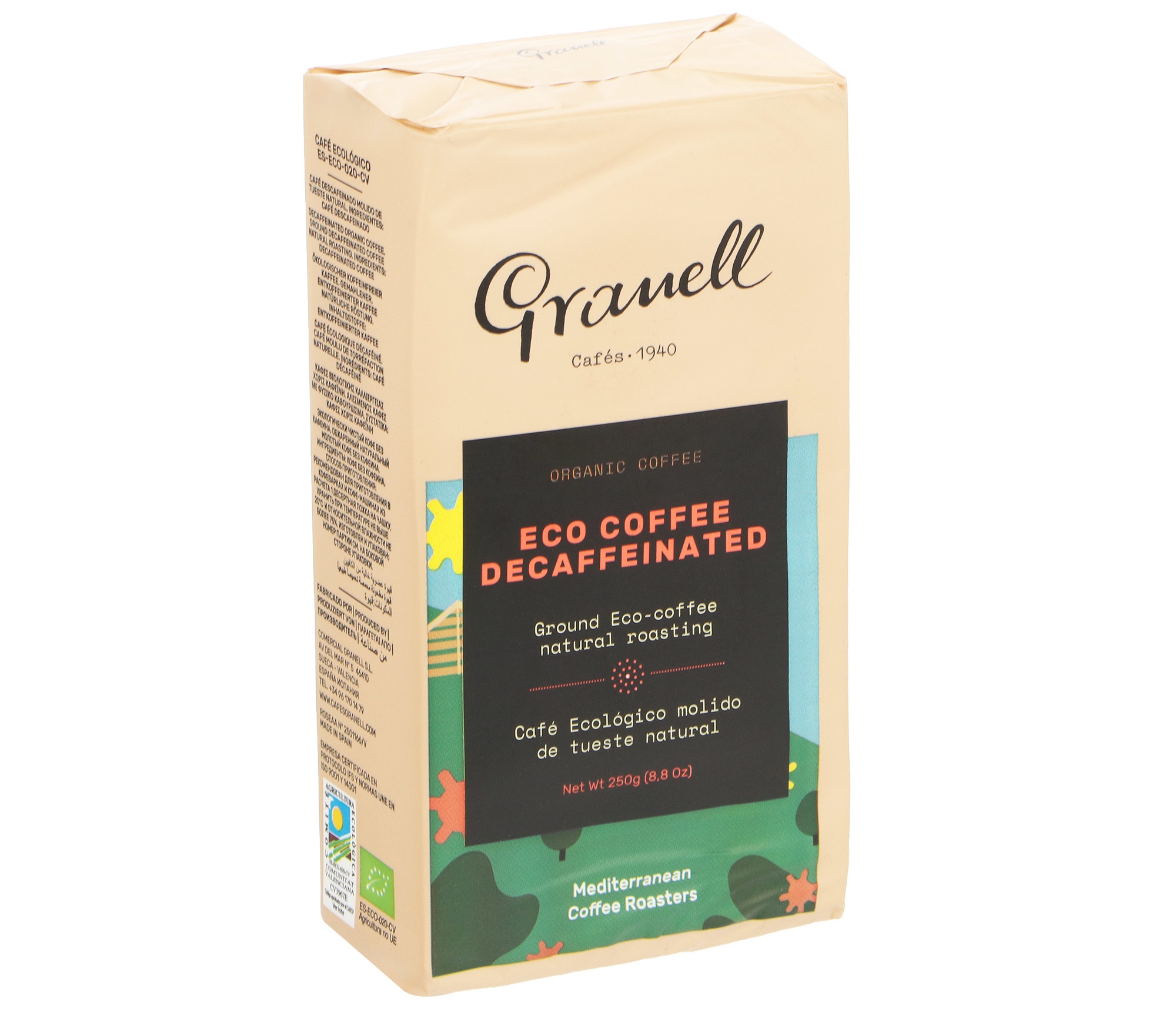

Kофе Granell Organic молотый без кофеина 250 г