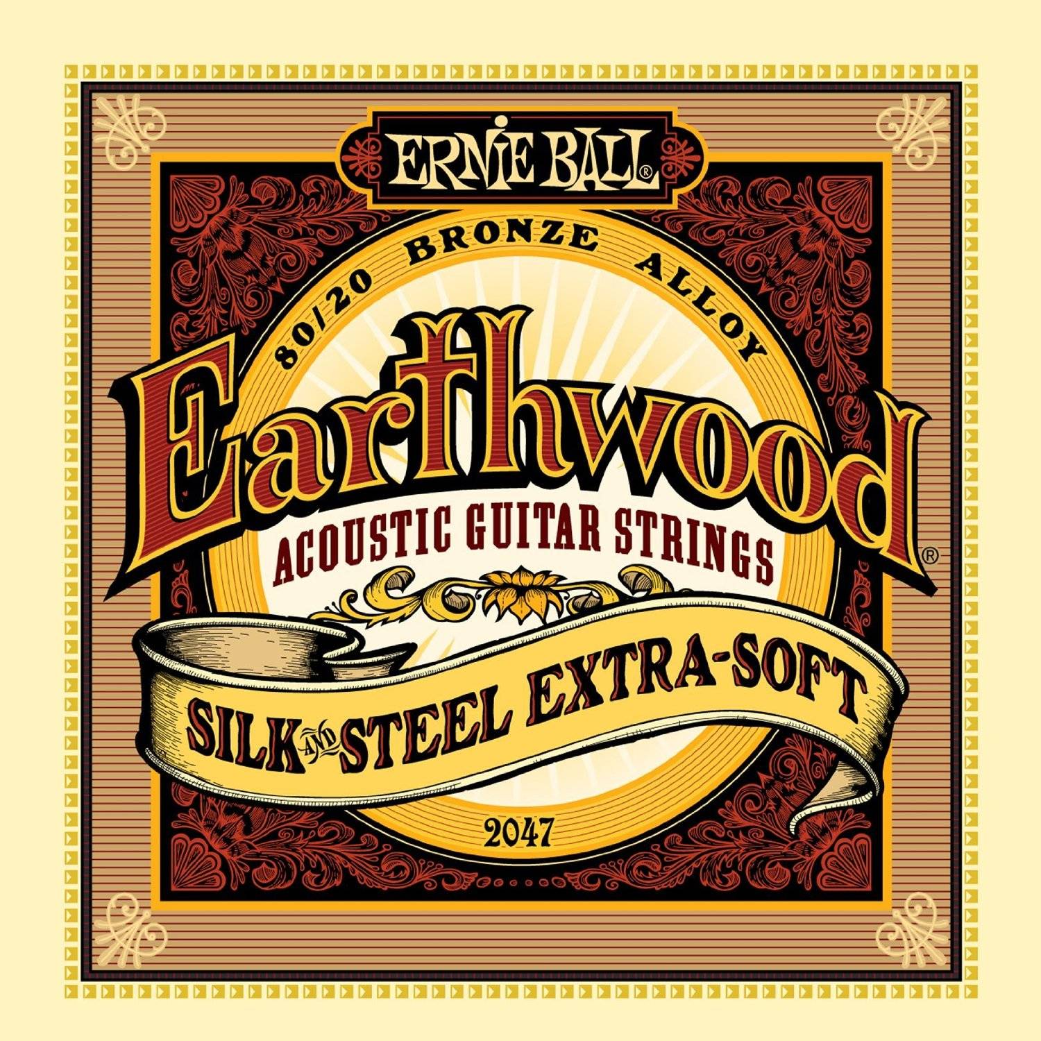 фото Струны для акуст.гитары silk & steel extra soft (10-14-20w-28-40-50) ernie ball 2047