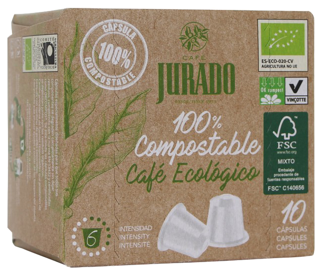 

Кофе Jurado Organic в зернах в капсулах 5 г х 10 шт
