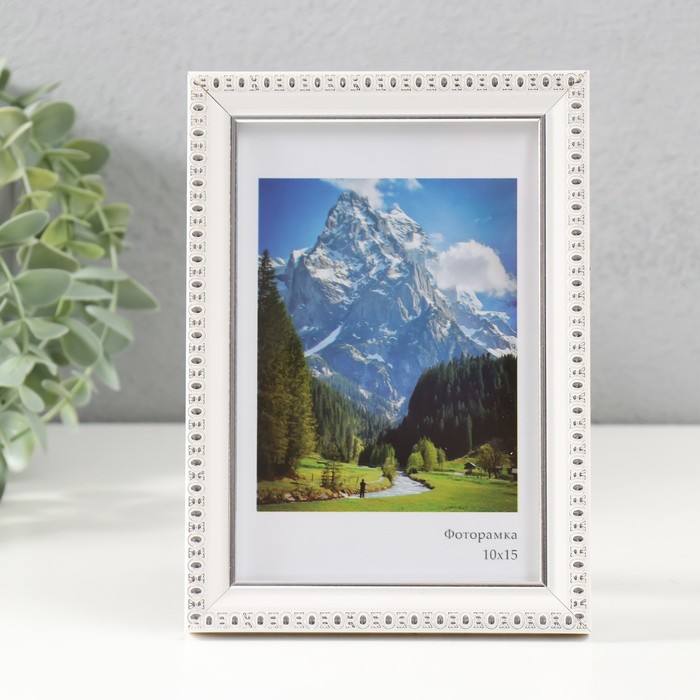 

Фоторамка Камея 10x15 см, белый