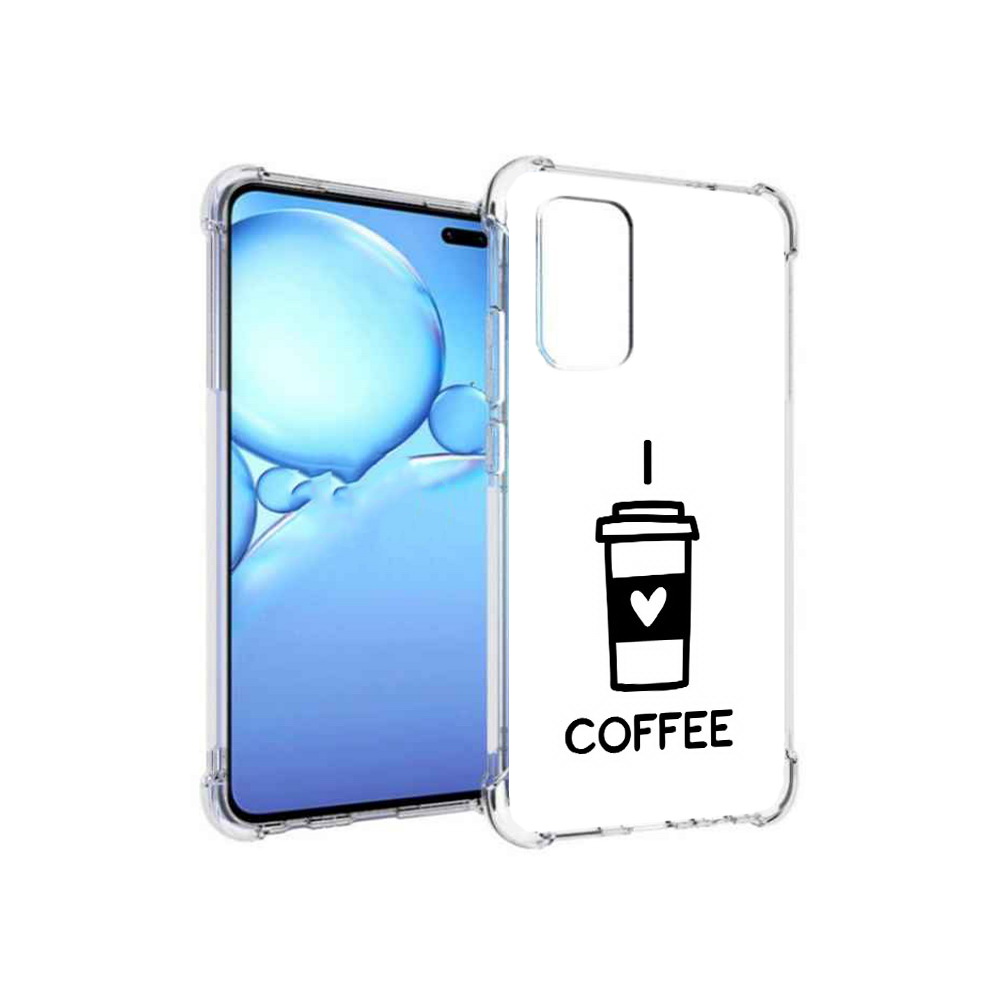 

Чехол MyPads Tocco для Vivo V19 Я люблю кофе (PT147328.392.206), Прозрачный, Tocco