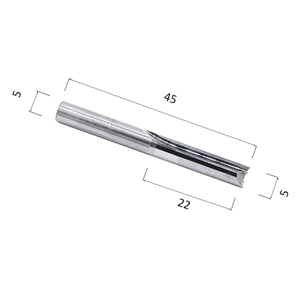 

Фреза прямая двухзаходная DJTOL N2ZX5.22 для станка ЧПУ, N2ZX6522