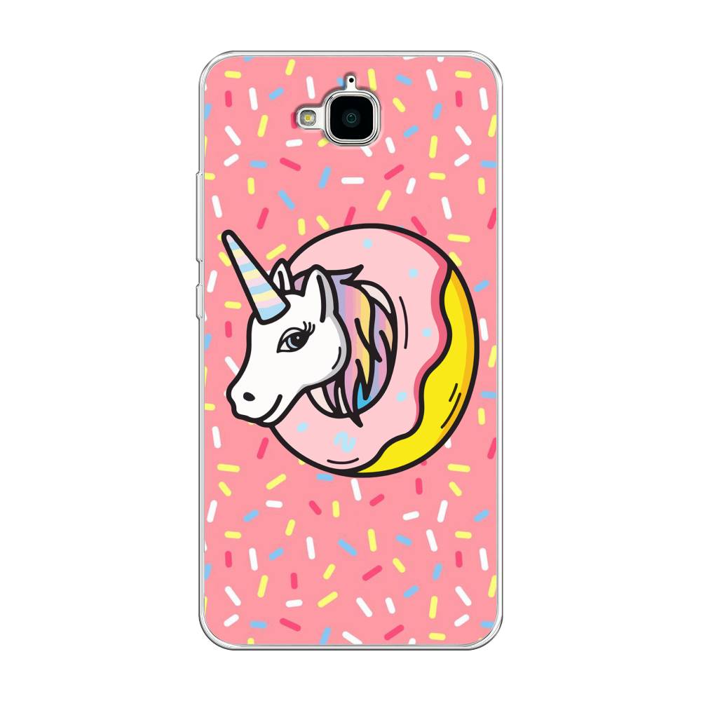 

Чехол Awog на Honor 4C Pro "Единорог в пончике", Разноцветный, 63250-2