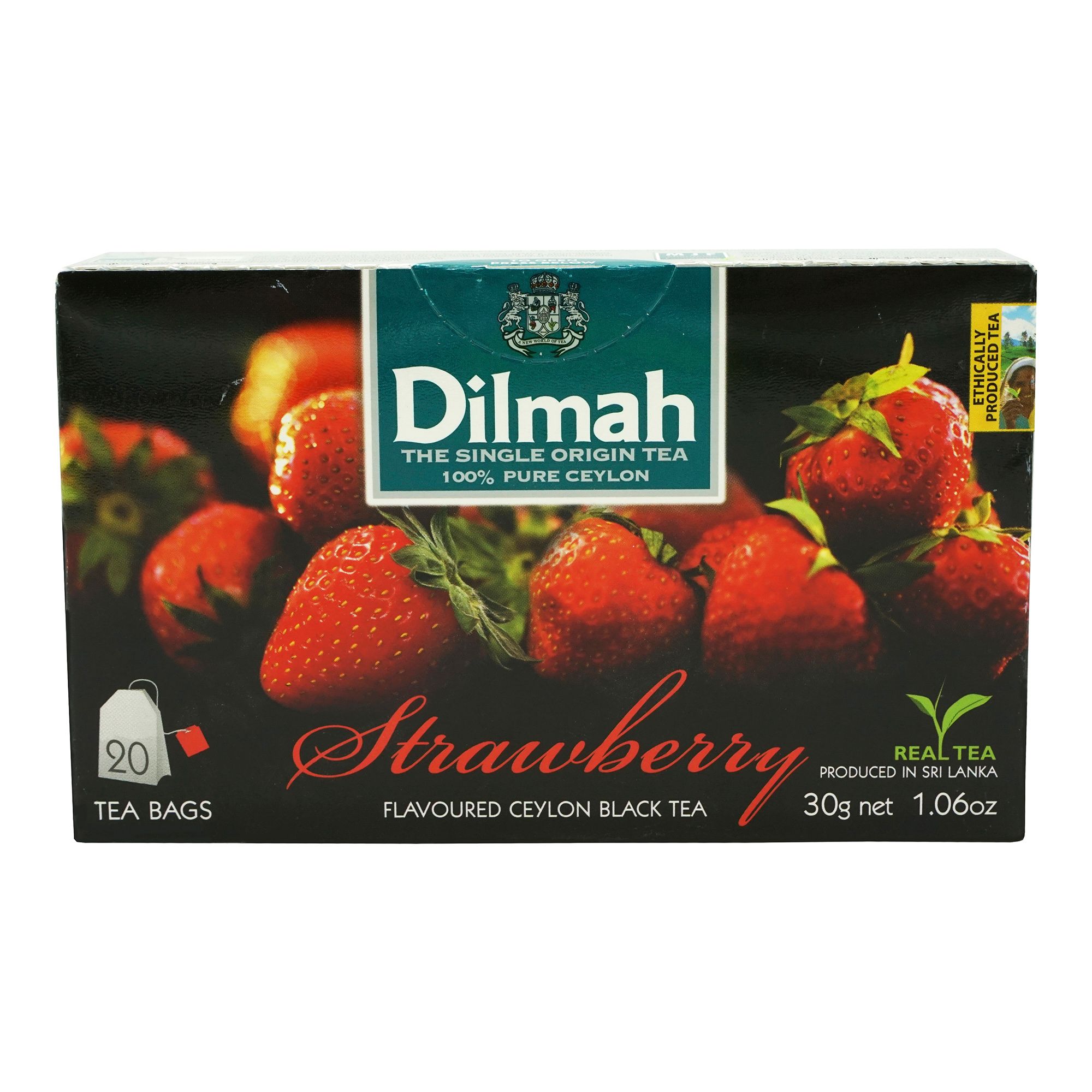 

Чай черный Dilmah Клубника 1,5 г х 20 шт