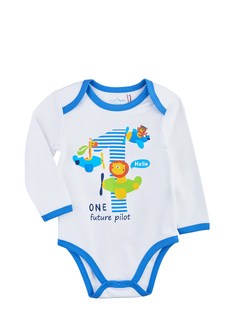

Боди детское Kari baby SS20B07100811 белый р.68, SS20B07100811