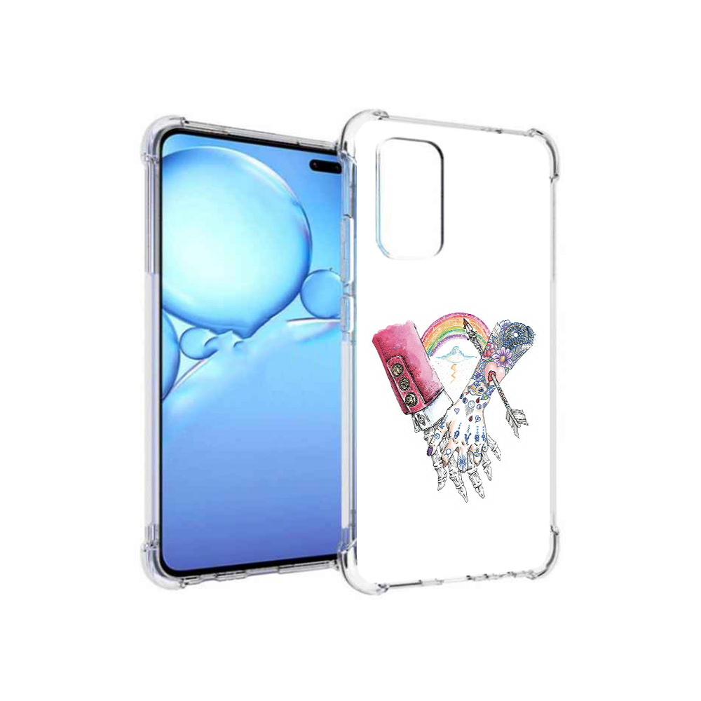 

Чехол MyPads Tocco для Vivo V19 абстракция руки в татуировках (PT147328.392.212), Прозрачный, Tocco