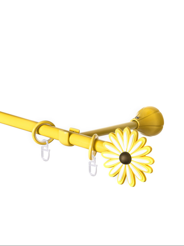 

Карниз металлический для детской комнаты 200 см WINDECO HOME прямой однорядный, БЭБИ цветок