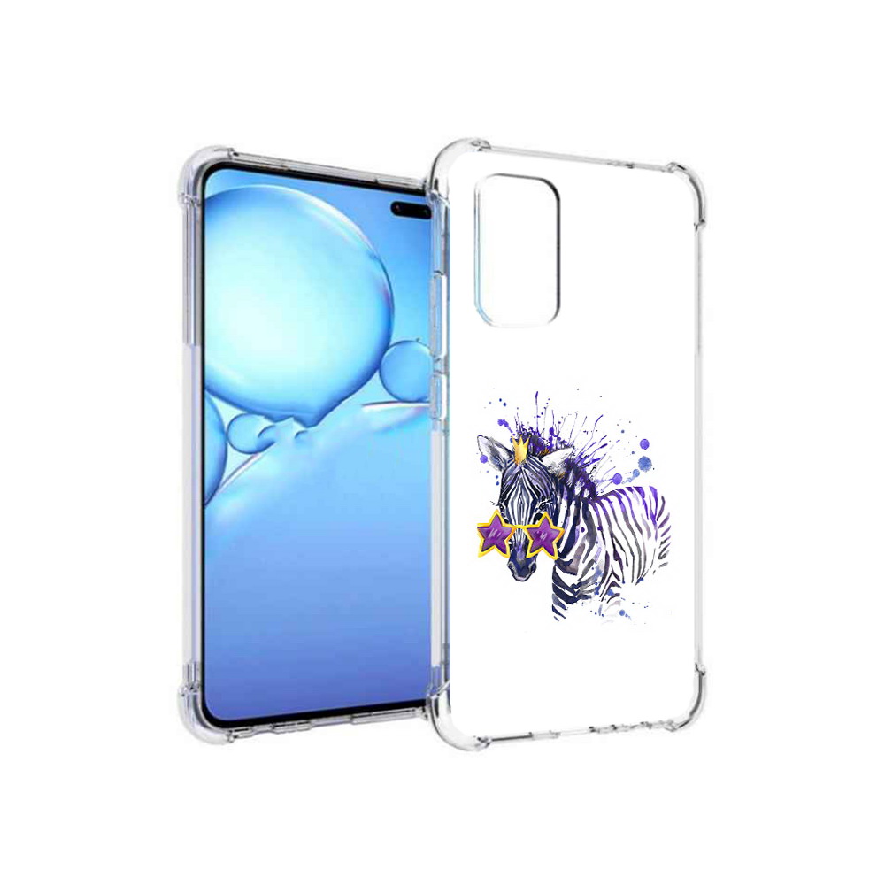 

Чехол MyPads Tocco для Vivo V19 акварельная зебра (PT147328.392.215), Прозрачный, Tocco