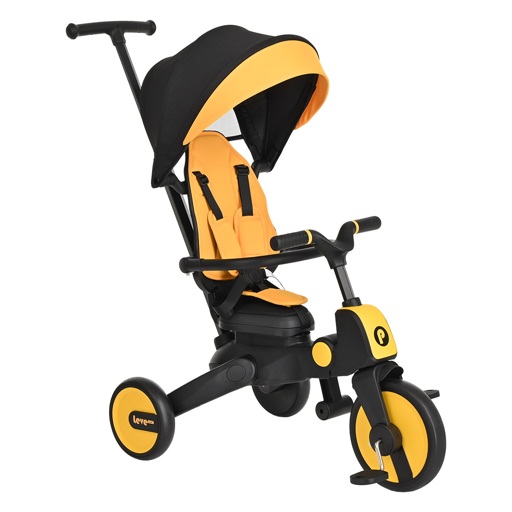 

Велосипед трехколесный складной Pituso Leve Lux Yellow Black, Leve Lux
