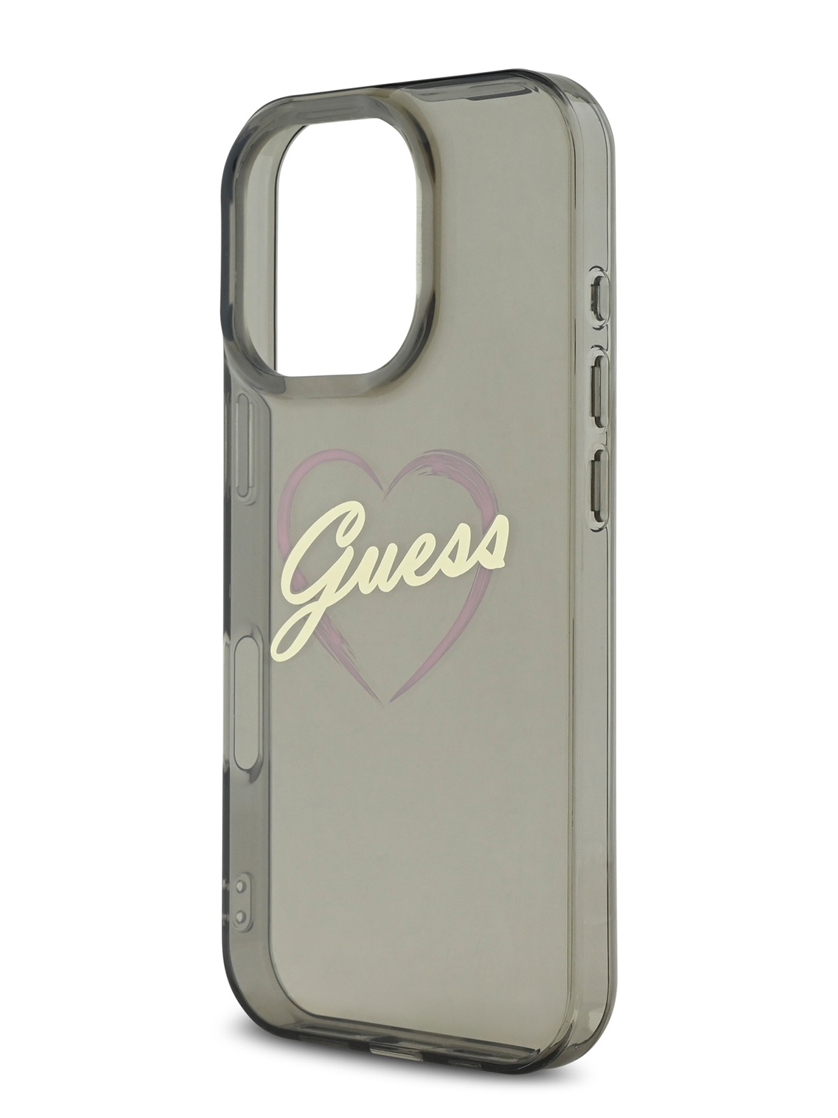 

Чехол Guess для iPhone 16 Pro с принтом IML Heart, черный