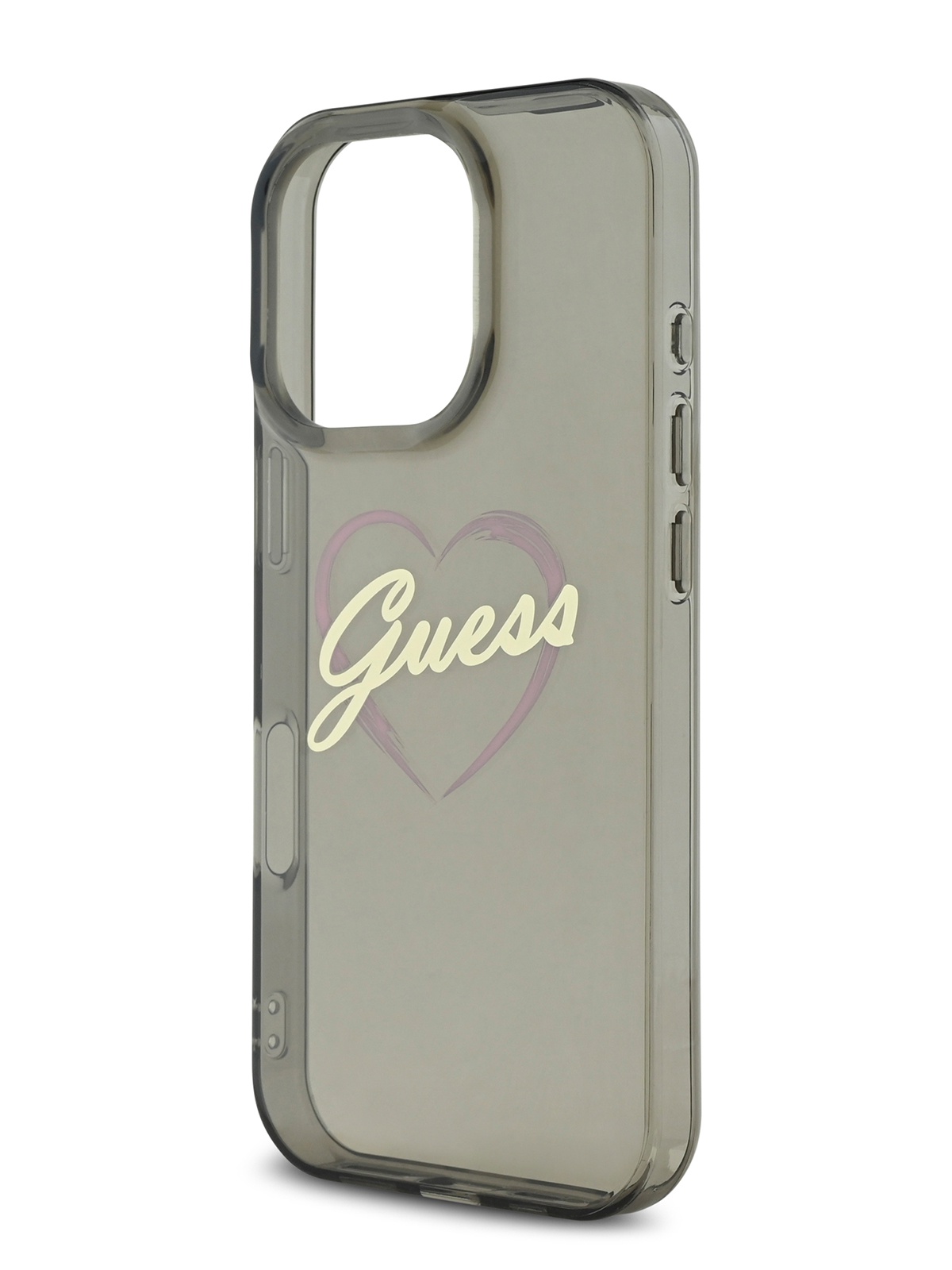 

Чехол Guess для iPhone 16 Pro Max с принтом IML Heart, черный