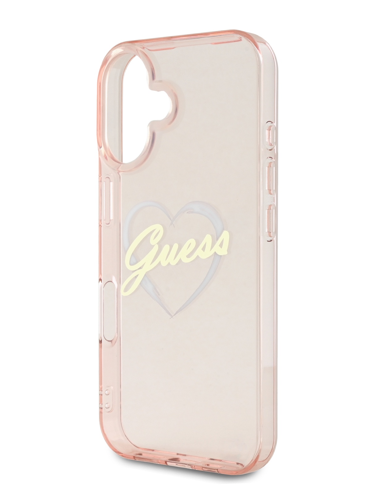 

Чехол Guess для iPhone 16 с принтом IML Heart, розовый