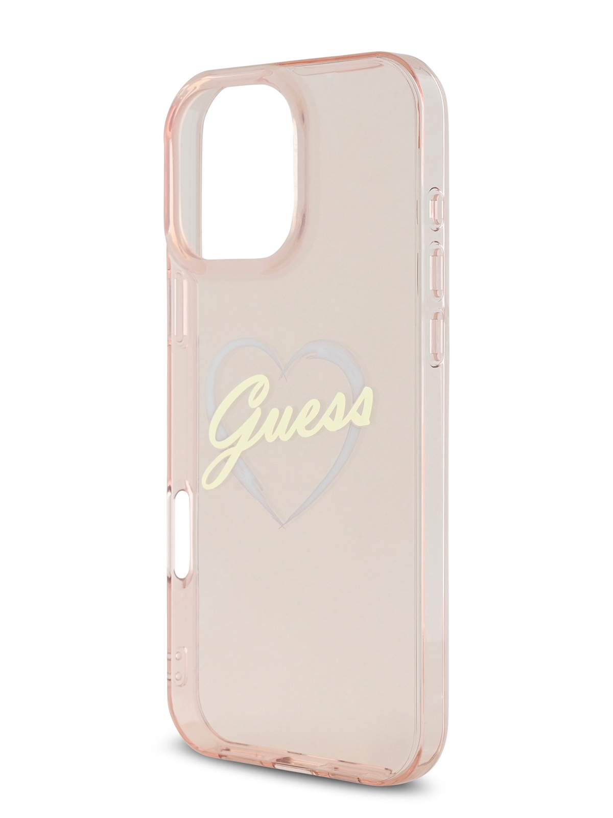 

Чехол Guess для iPhone 16 Pro Max с принтом IML Heart, розовый