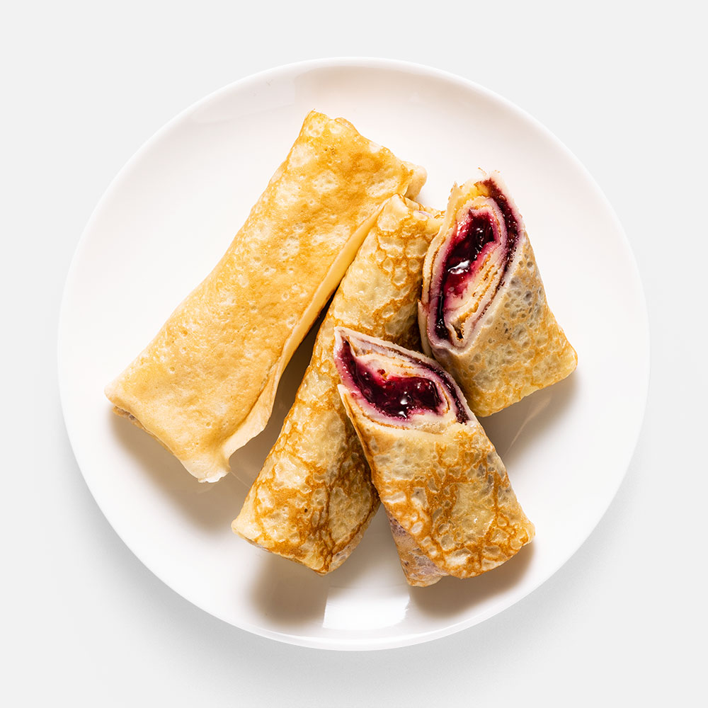 Блины Кулинариум с чёрной смородиной и малиной, 210 г