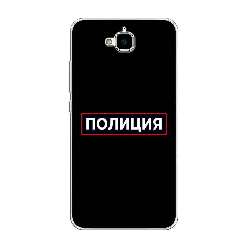 фото Чехол awog "police logo" для honor 4c pro