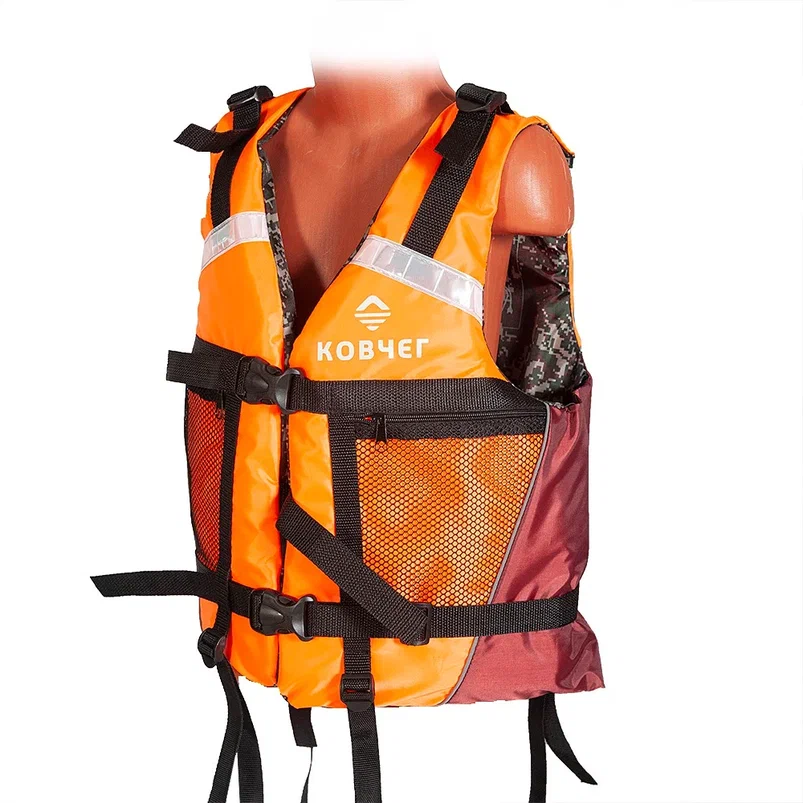 

Жилет спасательный Ковчег Тритон двусторонний 3XL-4XL,р.56-58,до 130 кг,ГОСТ,оранж-камуфл, Оранжевый;красный;камуфляж, Тритон