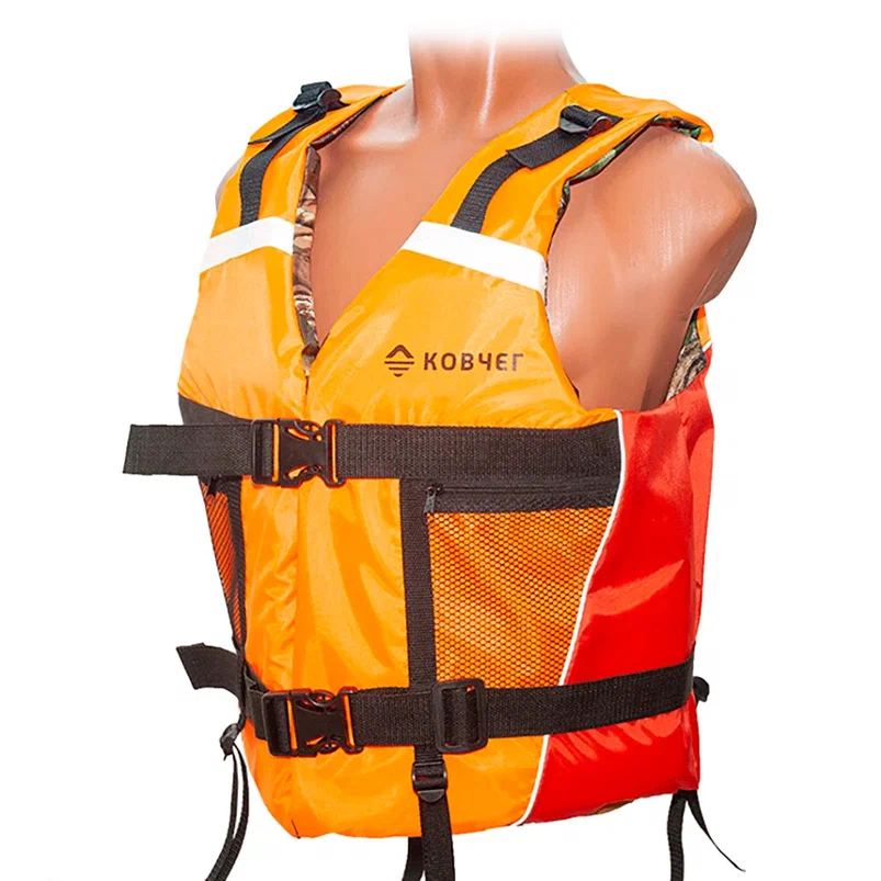 Жилет спасательный Ковчег Тритон двусторонний XS-S,р.40-44,до 45 кг,ГОСТ Р,оранж-камуфляж