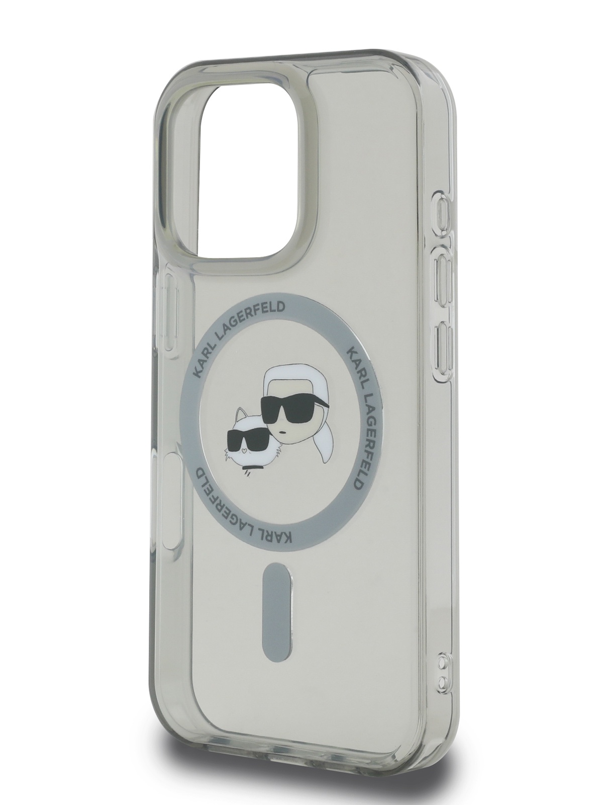 

Чехол Karl Lagerfeld для iPhone 16 Pro Max с рамкой из металла и MagSafe, черный