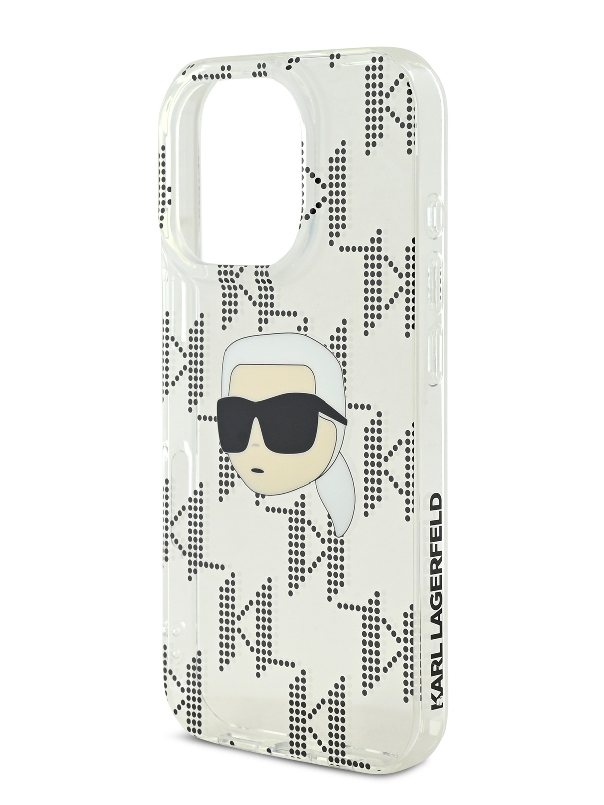 

Чехол Karl Lagerfeld для iPhone 16 Pro Max с принтом IML Karl, прозрачный