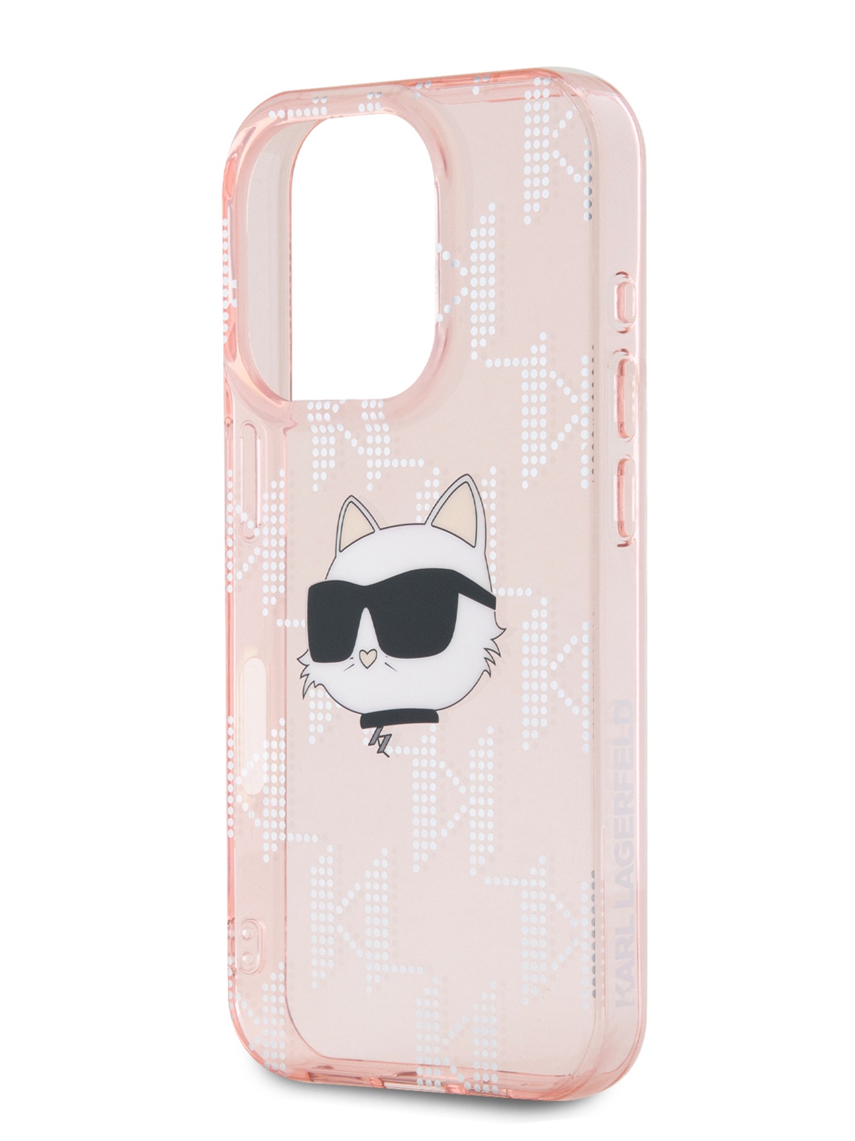 

Чехол Karl Lagerfeld для iPhone 16 Pro Max с принтом IML Choupette, розовый