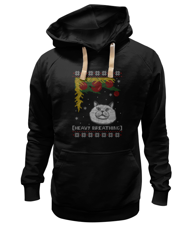 

Худи унисекс Printio Кот на новая год черное M, Черный, Кот на новый год
