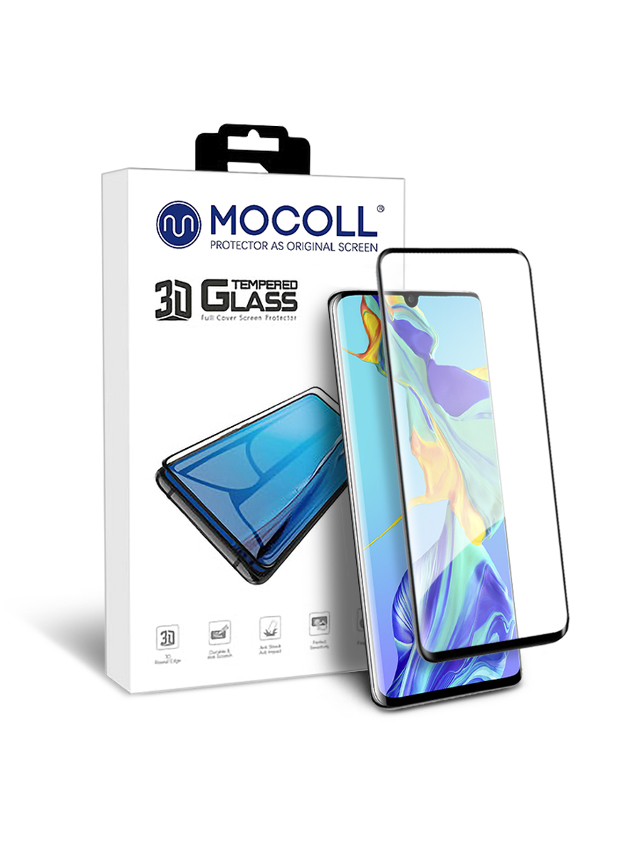 

Защитное стекло MOCOLL полноразмерное 3D для Huawei Mate 30 PRO Черное (Серия Platinum)