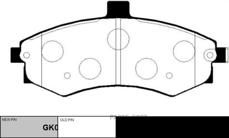 

Тормозные колодки Ctr дисковые ckkh27