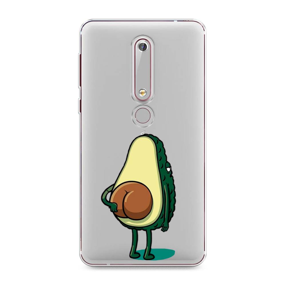 

Чехол Awog на Nokia 6 2018 / Нокиа 6 2018 "Попа авокадо", Зеленый;коричневый;прозрачный, 120950-10