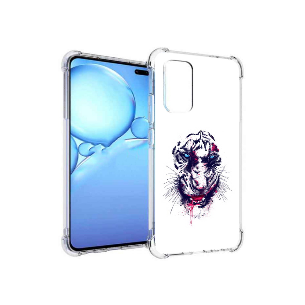 

Чехол MyPads Tocco для Vivo V19 безумный тигр (PT147328.392.228), Прозрачный, Tocco