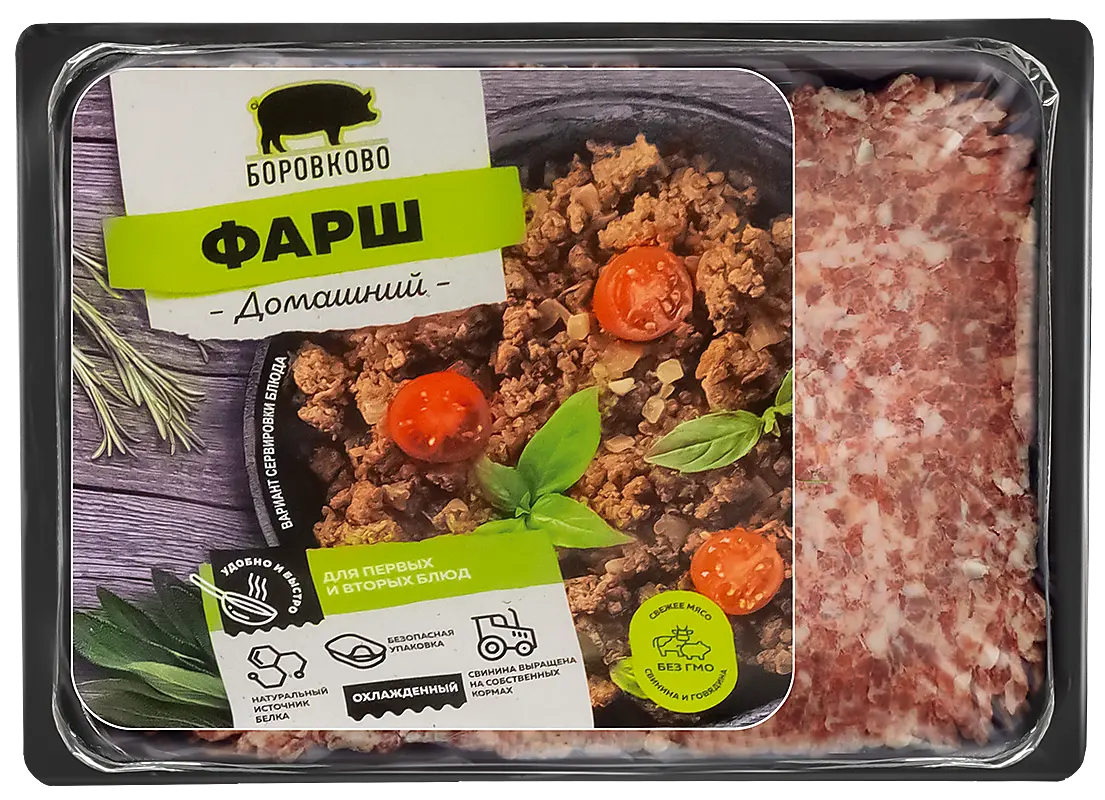 

Фарш Боровково Домашний, охлаждённый, 600 г