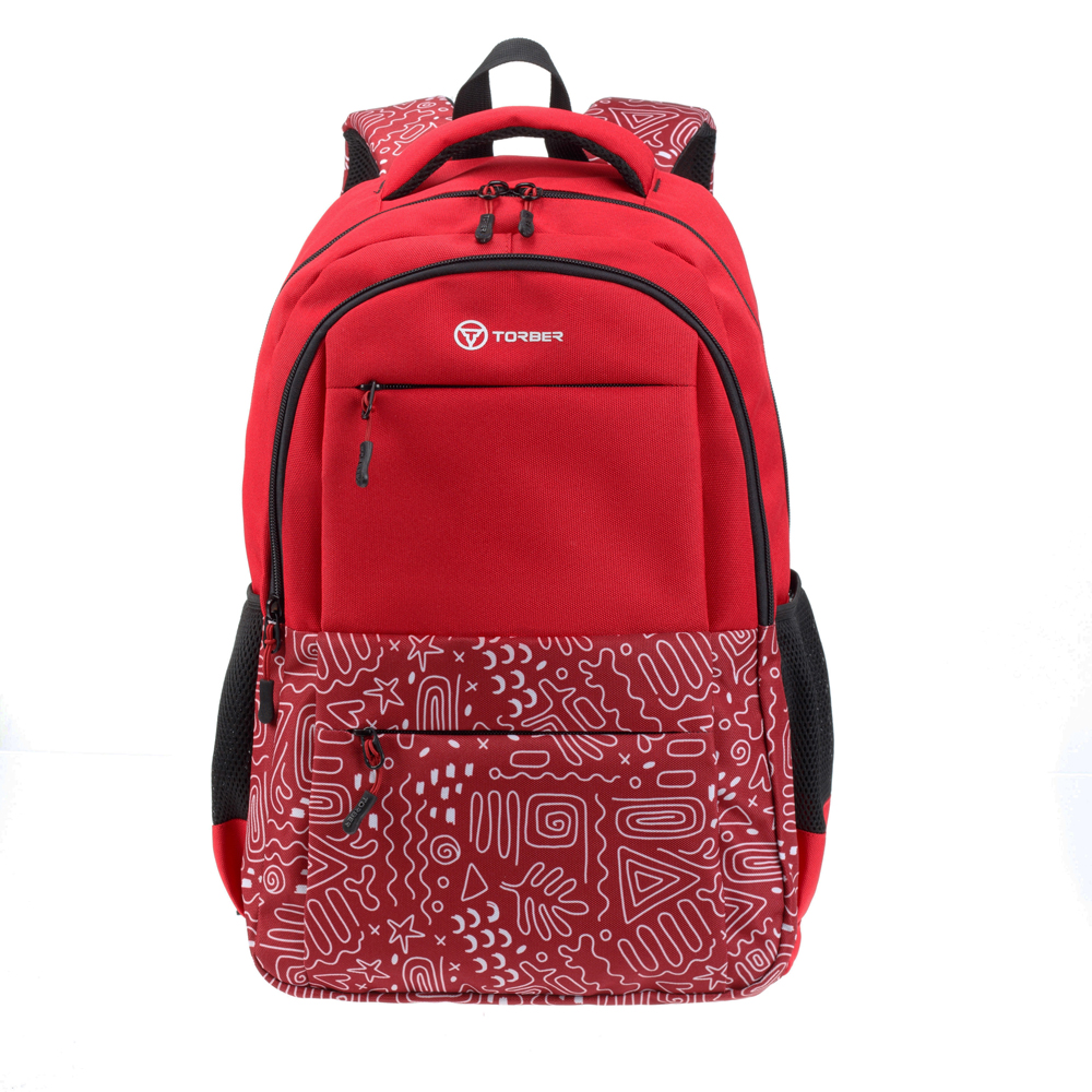 фото Школьный рюкзак torber class x красный t2602-22-red