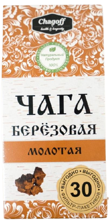 

Чайный напиток Chagoff Чага березовая молотая в пакетиках 2 г х 30 шт
