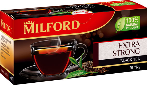 Чай черный Milford Особо крепкий в пакетиках 2,5 г х 20 шт