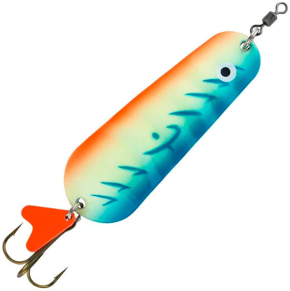 

Блесна колеблющаяся Abu Garcia Atom 35г UV Glow Blue/OranGe, Голубой;белый;оранжевый