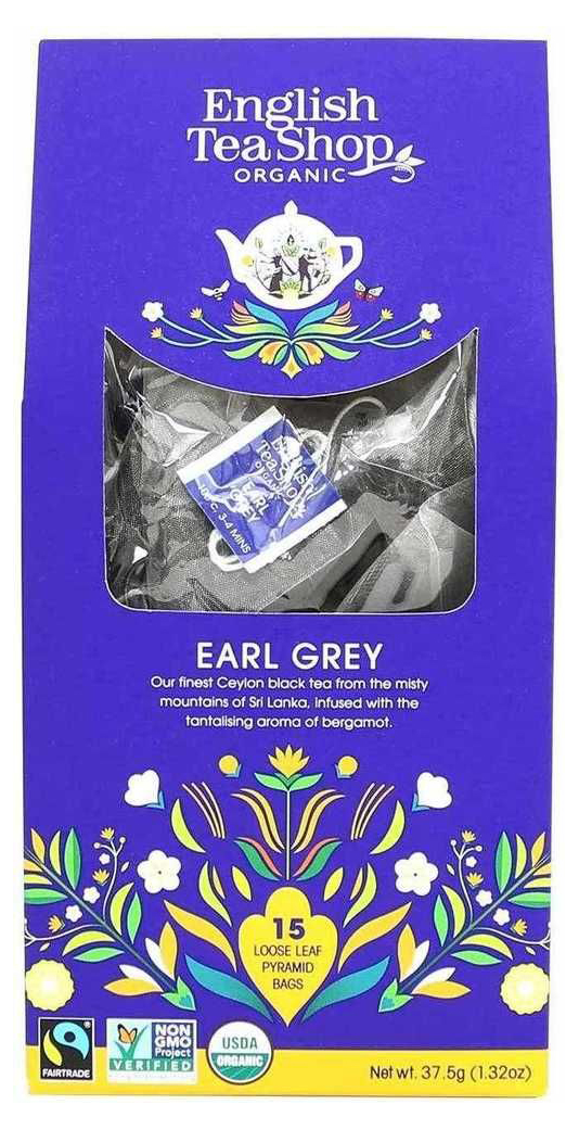 

Чай черный English Tea Shop Эрл Грей в пирамидках 2,5 г х 15 шт