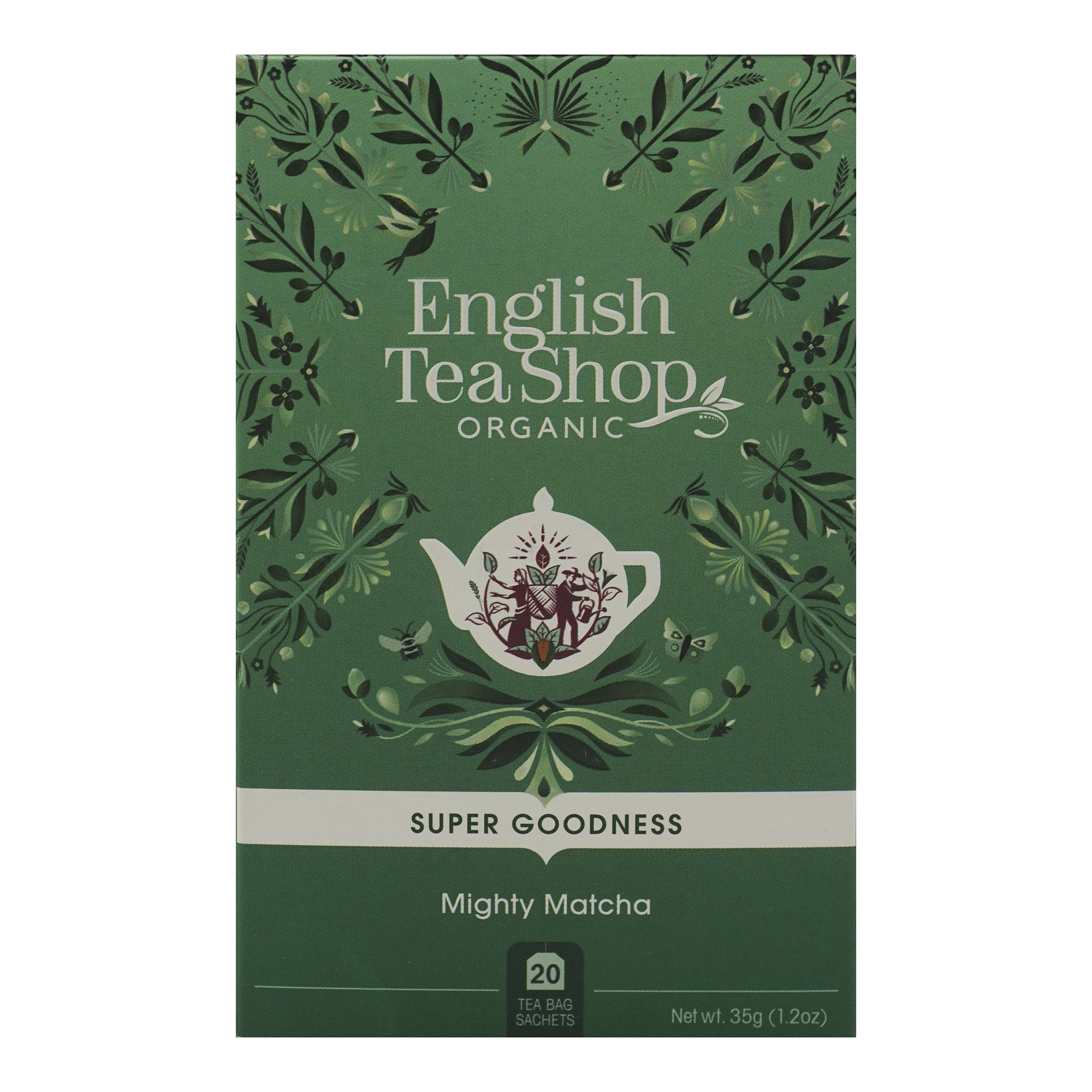 фото Чай зеленый english tea shop organic mighty matcha в пакетиках 1,75 г х 20 шт