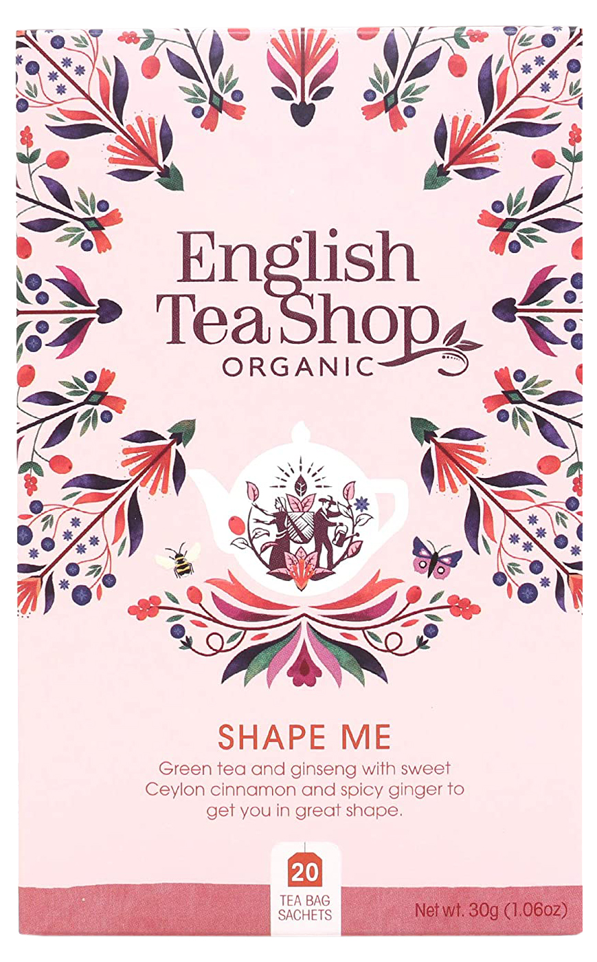 фото Чай зеленый english tea shop organic shape me в пакетиках 1,5 г х 20 шт