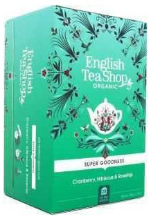 фото Чай травяной english tea shop клюква гибискус и шиповник в пакетиках 1,75 г х 20 шт