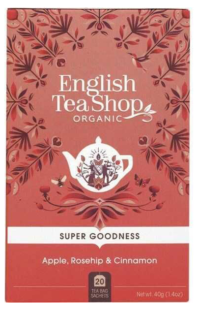 фото Чай травяной english tea shop яблоки шиповник и корица в пакетиках 2 г х 20 шт