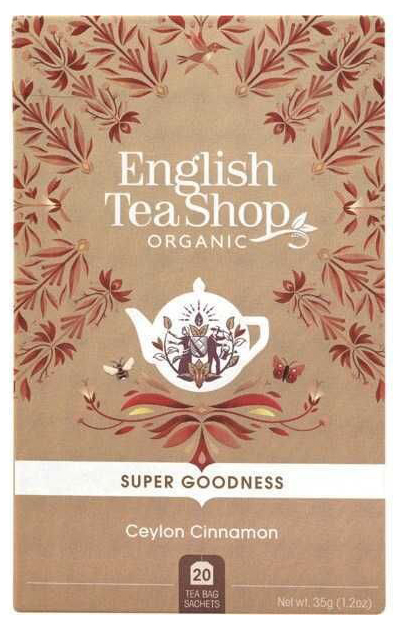 

Чай травяной English Tea Shop Цейлонская корица в пакетиках 1,75 г х 20 шт