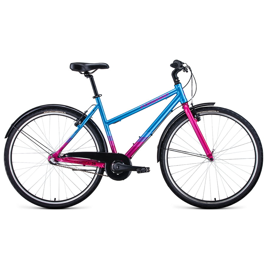 фото Велосипед 28" forward corsica 28 al 20-21 г 54 см голубой/розовый/1bkw1c383003