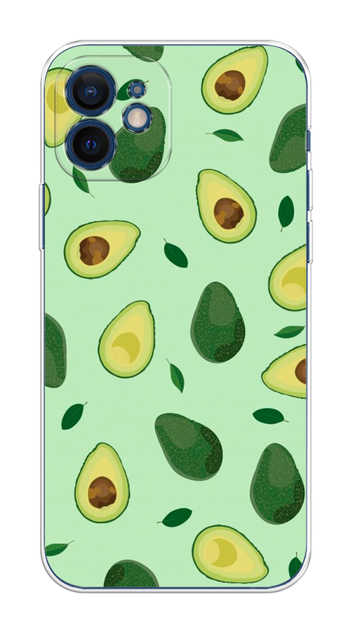 

Чехол на Apple iPhone 12 Mini "Blue avocado", Коричневый;зеленый, 12650-1