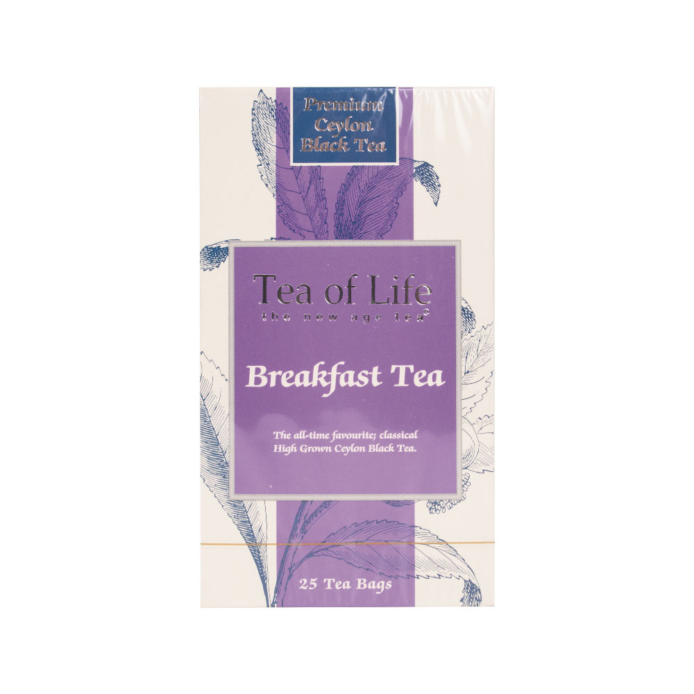 

Чай черный Tea of Life Английский завтрак в пакетиках 2 г х 25 шт