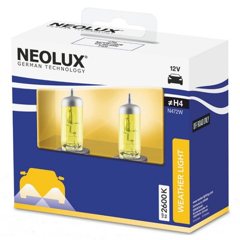 NEOLUX N499W-2SCB Н7 12V 55W Лампа NEOLUX® WEATHER LIGHT 2600K Двойной картонный бокс 1шт