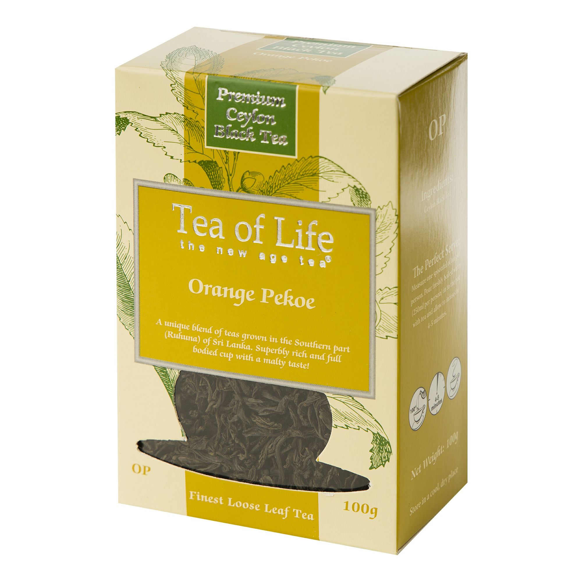 

Чай черный Tea of Life OP листовой 100 г