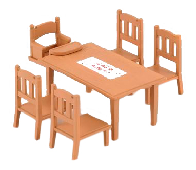 фото Игровой набор sylvanian families обеденный стол с 5-ю стульями