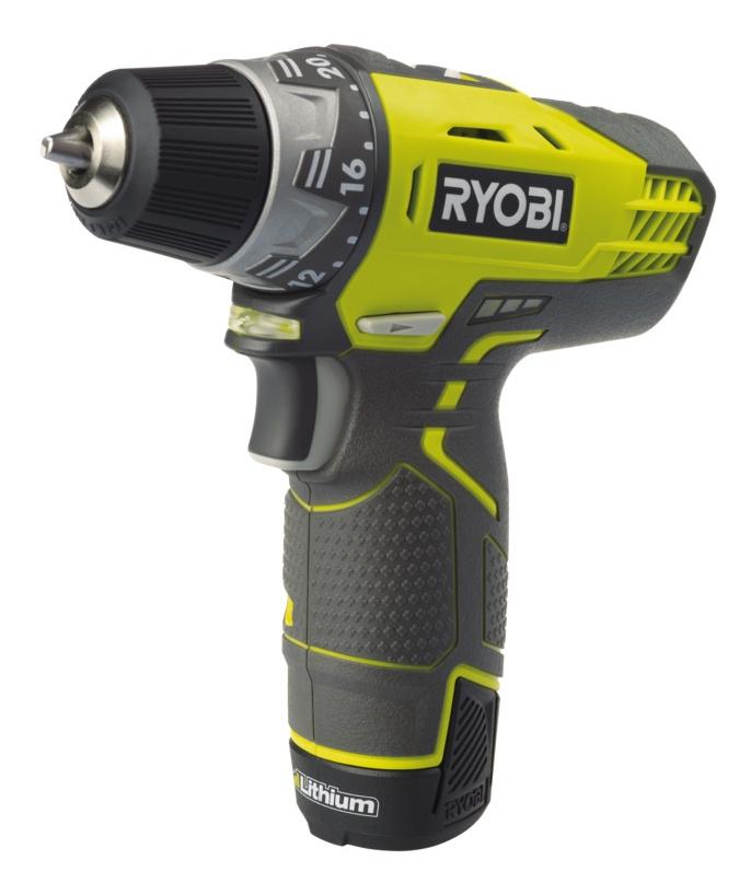 фото Аккумуляторная дрель-шуруповерт ryobi r12ddl13s lith2 12v eu 5133001800