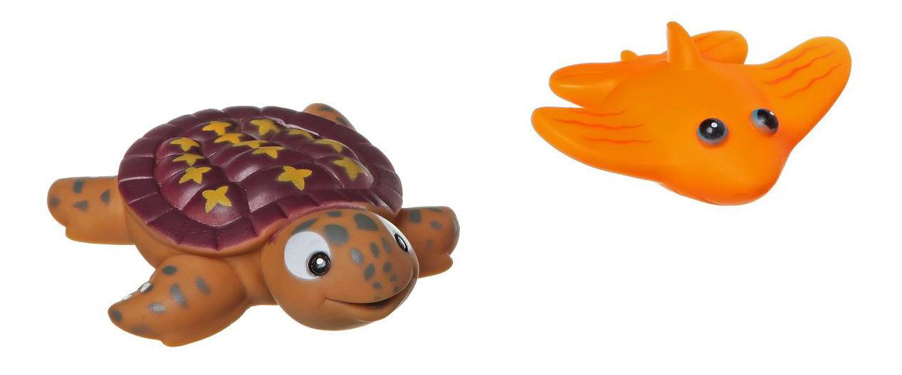 

Игр. наб. для купания, Bondibon черепаха, скат, Черепаха